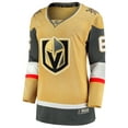 thumbnail image 2 of Women's Fanatics Kaedan Korczak Gold Vegas Golden Knights Home Breakaway Jersey, 2 of 3