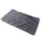 thumbnail image 1 of Funda de almohada de franela a rayas con cremallera para dormitorio, gris oscuro, 30 x 50 cm Gris Oscuro 30x50cm, 1 of 8