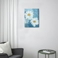 thumbnail image 3 of Daises White Spring Flowers (6) Wall Art Bathroom Pictures Wall Decor Canvas Painting Prints Artwork for Bathroom Office Bedroom 12"x16", 3 of 7