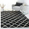 thumbnail image 2 of SAFAVIEH Studio Leather Evelyn Geometric Area Rug, Black/Beige, 8' x 10', 2 of 8