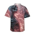 thumbnail image 3 of Goofa Electric Skeleton Surrealism Hawaiian Shirt for Men, Unisex Summer Beach Casual Short Sleeve Button Down Shirts,Aloha Tropical Floral print shirt-Large, 3 of 9