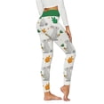 thumbnail image 1 of Gibobby Yoga leggings Pantalones con estampado de conejo de Pascua para mujer, mallas de cintura alta para entrenamiento, mallas deportivas para cor(Verde,CH), 1 of 3