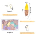 thumbnail image 3 of DIY Dangle Earring Making Kits Including Resin & Teardrop Walnut Wood Pendants Brass Earring Hooks & Jump Rings Mixed Color 36pcs/box, 3 of 7