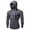 Gray, variant on GigrtiJin Mens Hooded Sweatshirt Solid Color Long Sleeve Drawstring Hoodies with Slide Zipper Trendy Casual Sport Tops