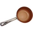 Nonstick Copper Ceramic 2 Quart Saucepan with Stainless Steel Handles