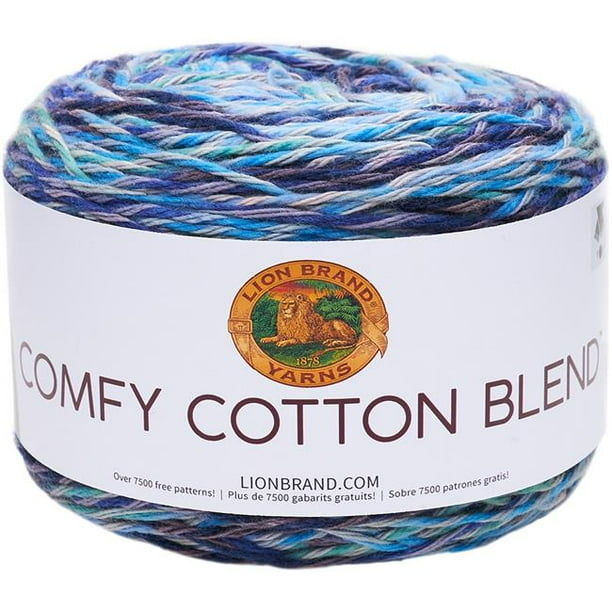 Lion Brand Yarn 392 Yd Comfy Cotton Blend Ocean Breeze Yarn Walmart