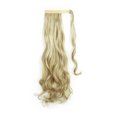 thumbnail image 3 of Long Wave Ponytail Extension Synthetic Wavy Curly Wrap Around Clip in Ponytail Hair Extensions for Women Natural Hair Ponytails for Girl Lady Magic Paste Ponytail??22 inch 80g), 3 of 8