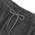 thumbnail image 7 of Lumtrix Womens Corduroy Pants Elastic High Waist Comfy Drawstring Straight Leg Pants Casual Loose Lounge Trousers with Pockets Gray XL, 7 of 7