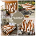thumbnail image 6 of Burnt Orange White Moire Tapestry for Bedroom Wall Hanging Tapestry, Modern Abstract Art Ceiling Backdrop Tapestries Poster Blanket Wall Decor for Teens Room Living Room Dorm 59" x 79", 6 of 8