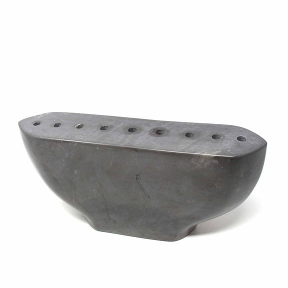 Soapstone Black Menorah Smolart