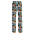 thumbnail image 4 of Lumtrix Christmas Pajamas For Women Casual Xmas Snowman Print Pajamas Bottoms Dressy Casual Elastic Waist Palazzo Pants Fall Pajamas Mint Green L, 4 of 6