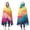 Colorful Tie Dye, variant on Wearable Blanket,Colorful Tie Dye Wave Pattern Hooded Wearable Flannel Blanket for Adults & Teens,Winter Poncho Shawl Wrap Cape Cozy Anti-Pill,50"x60"