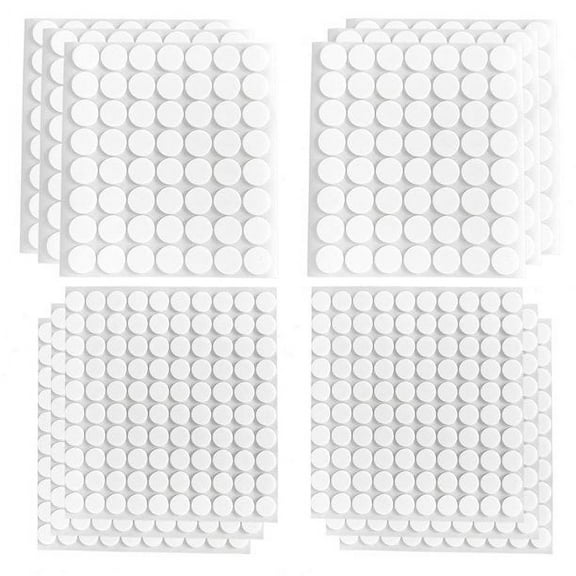 12 Sheets Double-Sided Foam Dots 2 Sizes 3D Adhesive Foam Pop Dots Round Sticky Tape for Crafts, Card Making and Office Supplies (12mm, 20mm)