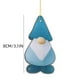 thumbnail image 2 of Adorno de la amistad de vidrio marino para un vecino o amigo, recuerdo navideño de Papá Noel con sombrero negro, amuleto de la amistad, adorno de vidrio marino, el mejor regalo para amigos (azul), 2 of 6