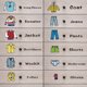 thumbnail image 2 of 1 Sheet Wardrobe Clothes Classification Logo Costume Label Storage Box Stickers Chic Decals Reminder for Boys Apparel, 2 of 4