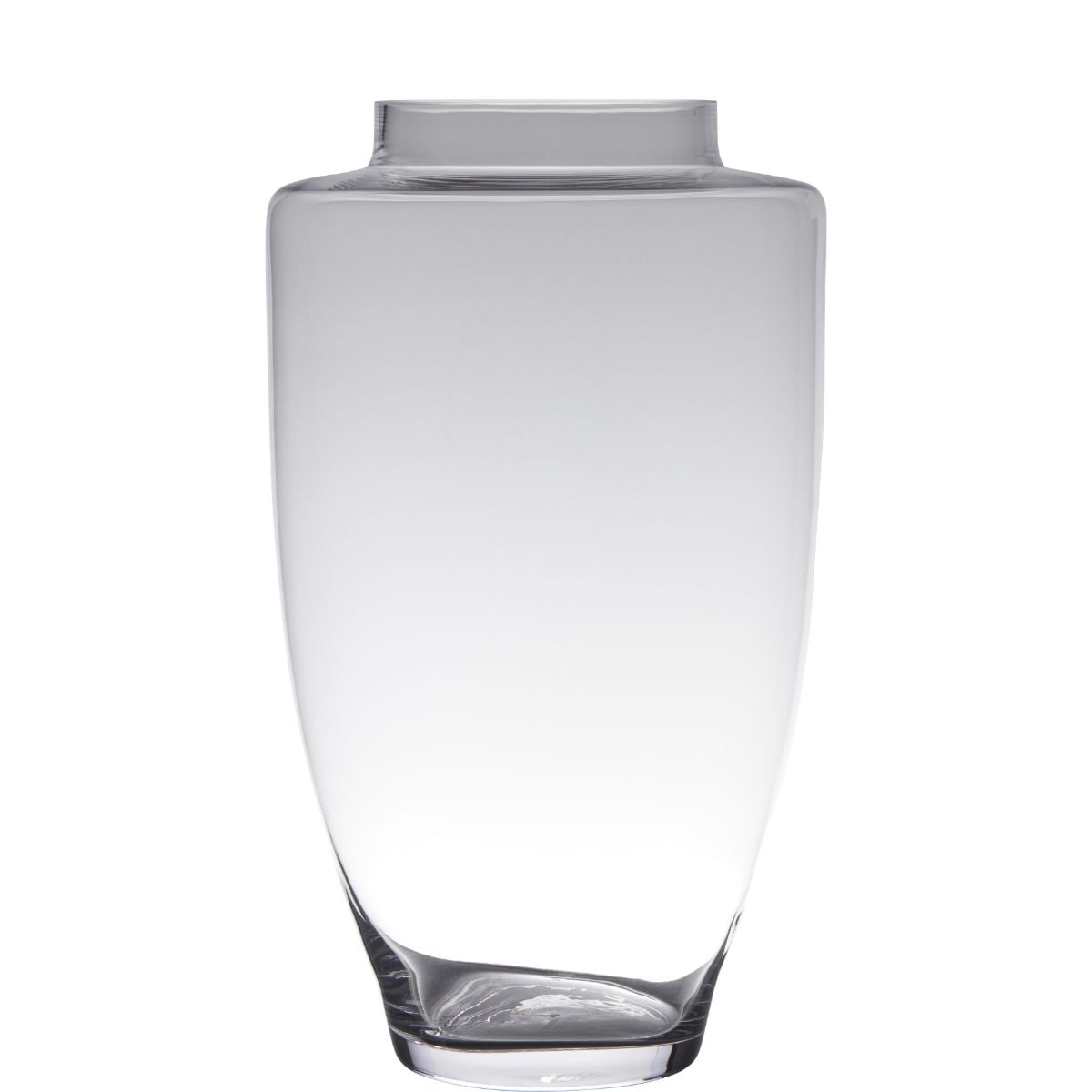 CONTEMPORARY CLEAR GLASS VASE STRAIGHT VASE 