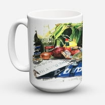 Carolines Treasures 1008CM15 Crab in the Middle Coffee Mug 15 oz 15 ounce multicolor