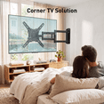 thumbnail image 4 of MountFTV Full Motion Long Arm TV Mount for 26-65" TVs, 37.4" Long Extension, Up to 110 lbs, Max 400 x 400mm, Corner TV Wall Mount Bracket with Tilt, Swivel, Single Wood Studs, 4 of 11