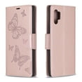 thumbnail image 7 of Galaxy Note 10 Plus / Note 10 Plus 5G Cases Covers Wallet, Allytech PU Leahter Butterfly Embossed Folio Flip Kickstand Shockproof Cards Cash Pouch Wallet Cover for Samsung Galaxy Note 10+ 5G, Pink, 7 of 7