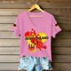 thumbnail image 4 of Women's Germany Football Graphic T-Shirt, V-Neck Casual Letter Print T-Shirt, Fashion Short Sleeve Graphic Tee, Summer Daily Lightweight Tops for Soccer Tournament 2026 Pink Size: 2XL, 4 of 4