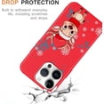 thumbnail image 4 of Christmas Red Print Phone Case for iPhone 13 Pro Max 6.7", with Aesthetics Pattern Design Soft TPU Silicone Xmas Cases, Shockproof Bumper Protector Camera Girls Women Cover, Red Deer, 4 of 6