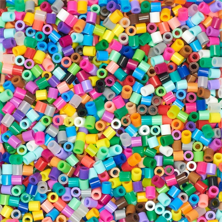 Colorations® Fluorescent Fuse Beads & 6 Pegboards in a Bucket - 22,000 Beads