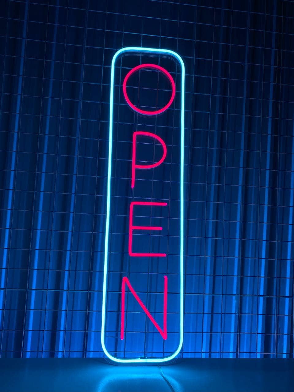 Glowneon Open Neon Sign, OPEN Sign Business Logo Led Light