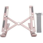 Laptop Stand, Rose Gold,Aluminum,Notebook Computer Increased Heat Dissipation Bracket