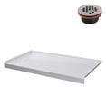 thumbnail image 5 of Streamline GB-531-128 60 in. x 32 in. Alcove Acrylic Shower Base in Glossy White With Left Drain, ABS Drain Included, 5 of 18