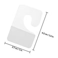 thumbnail image 2 of OFFIGAM 100Pcs Clear PET Tag Hooks for with Spacesaving Design and Self Adhesive, 2 of 8