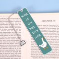 thumbnail image 3 of Marque-page Oie Verte, Design Élégant en Acier Inoxydable pour les Amateurs de Livres, 3 of 4