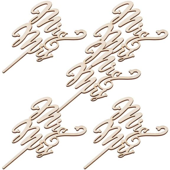 GOOHOCHY  5 Pcs Birthday Cake Topper Wedding Decoration Bridegroom