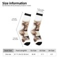 thumbnail image 2 of Fotbe Relaxed Cute Cow Reading Pattern Long Socks for Men & Women – Breathable & Stretchy Compression Socks, Ideal for Running, Travel, and Everyday Wear Size 5-11, 2 of 6