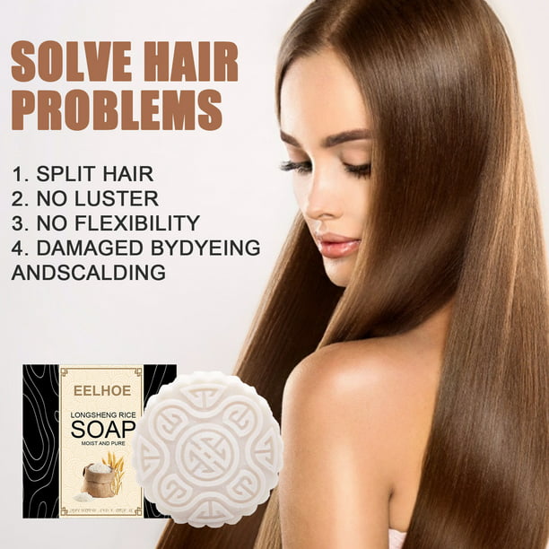 Rice Soap, Anti-hair Loss Rice Shampoo Bar, Rice Water Shampoo and  Conditioner Hair Loss Treatment Oil Control Shampoo Soap for Hair Growth -  