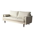 thumbnail image 5 of Uspridefurniture Darby 69.7'' Faux Leather Square Arm Sofa,Beige, 5 of 5
