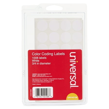 Universal Label Holder Kit - Universal Self-Adhesive Removable Color-Coding Labels, 3/4