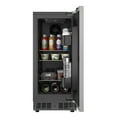 thumbnail image 4 of 15" Built-In Panel Ready Undercounter Beverage Refrigerator in Black, 4 of 6