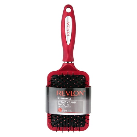Revlon Straight & Smooth Red Paddle Hair Brush (Best Brush For Long Straight Hair)