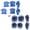 Blue, variant on Yokua Kids Knee Pads Cycling Skating for Protection Elbow Guard Scooter Children Prote