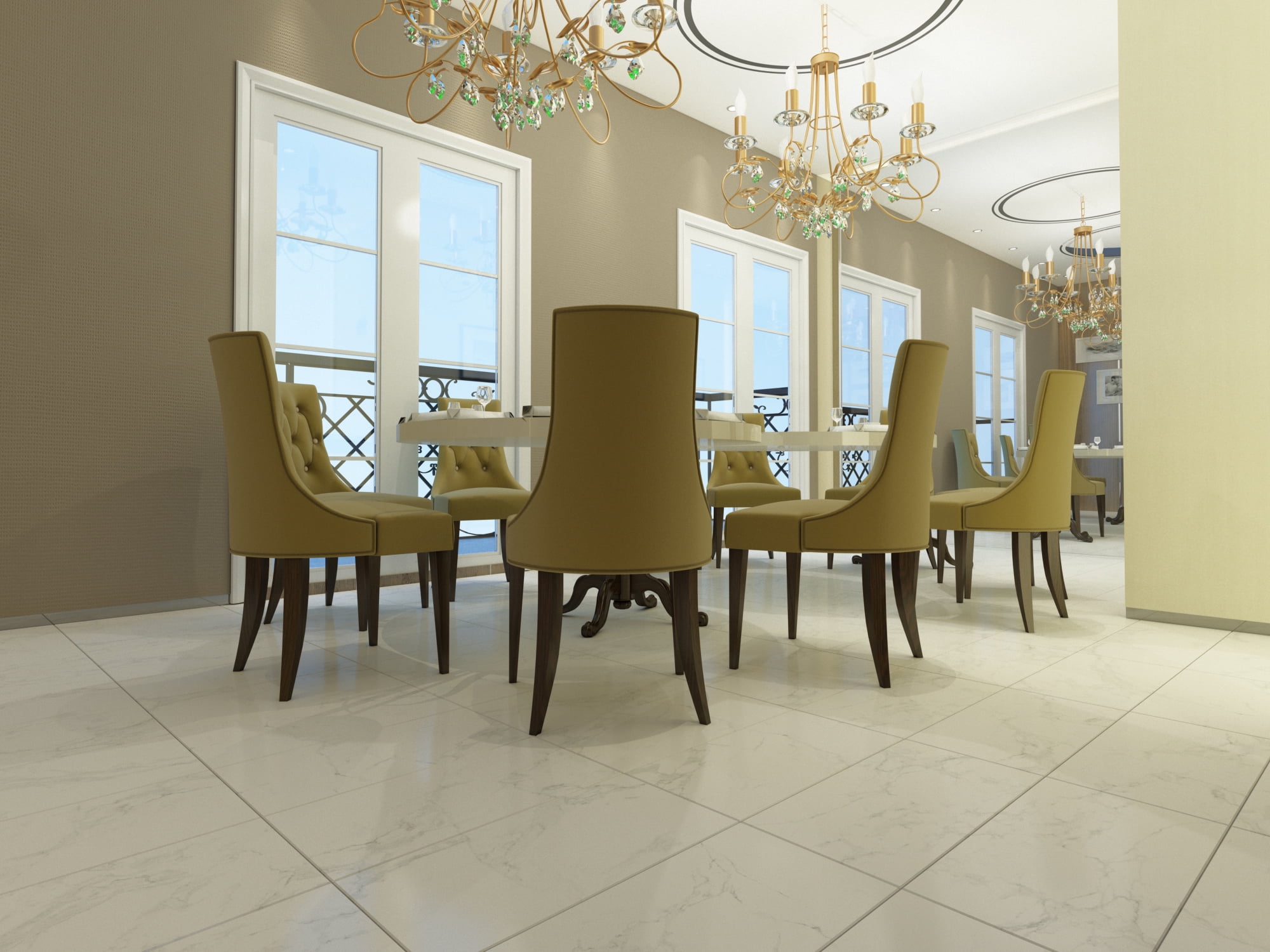 Praia Carrara 24 in. x 48 in. Glazed Porcelain Floor and Wall Tile (16 sq.ft. / case)