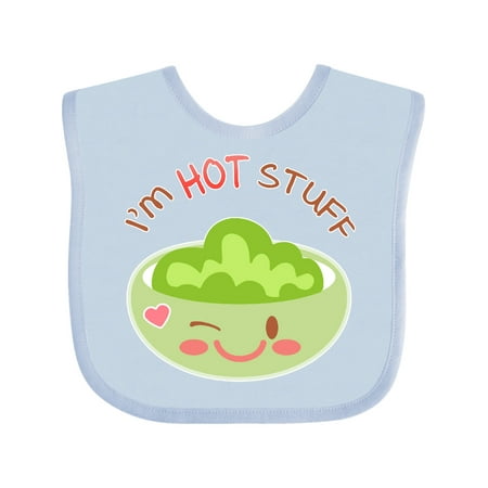 

Inktastic I m Hot Stuff- cute wasabi dish Gift Baby Boy or Baby Girl Bib