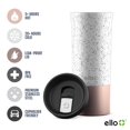 thumbnail image 2 of Ello Miri Taza de viaje de acero inoxidable con aislamiento al vacío de 16 oz Tapa deslizante a prueba de fugas Mantiene el calor durante 5 horas Perfecta para café o té Sin BPA Se adapta a la mayoría, 2 of 5