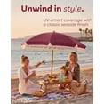 6 Ft Fringe Patio Umbrella - Outdoor Umbrella for Patio, Pool, Table ...