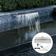 thumbnail image 6 of Swimming Pool Fountain Waterfall Spillway with LED Light Remote Stainless Steel, 6 of 12