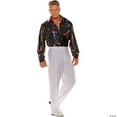 thumbnail image 2 of Disco Shirt Men\'s Adult Halloween Costume, 2 of 4