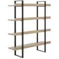 thumbnail image 4 of SAFAVIEH Melissa Retro Mid Century 4 Tier Etagere, Oak/Black, 4 of 9