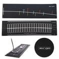 thumbnail image 1 of Golf Putting Practice Training aid,Perfect Perfect Practice Golf Putting Soft silicone mat 3 Pieces in 1Set with Putting arc Black, 1 of 6