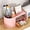 Pink, variant on Multi-Compartment Desk Organizer with 2 Clear Drawers – Aesthetic Pen, Makeup & Stationery Storage – Space-Saving Desktop Setup for Home Office – 20x12x11cm