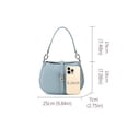 thumbnail image 6 of Genuine Cowhide Women Saddle Bag, Adjustable Crossbody Shoulder Bag, Pebbled Leather, 6 of 7