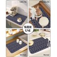 thumbnail image 6 of Blue Geometric Abstract Dish Drying Mat for Kitchen Counter, Super Absorbent Quick Dry Coffee Bar Mat Pad Thin Diatomaceous Sink Mat Non Slip Dish Drainer Mat 16''''x18'''' Contemporary Modern Art, 6 of 6